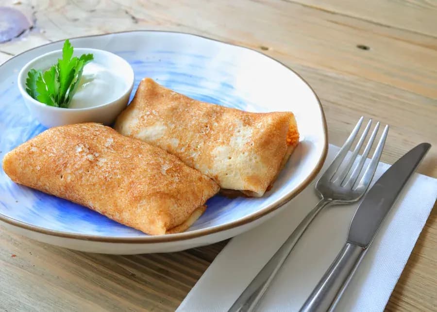 Блинчики с мясом