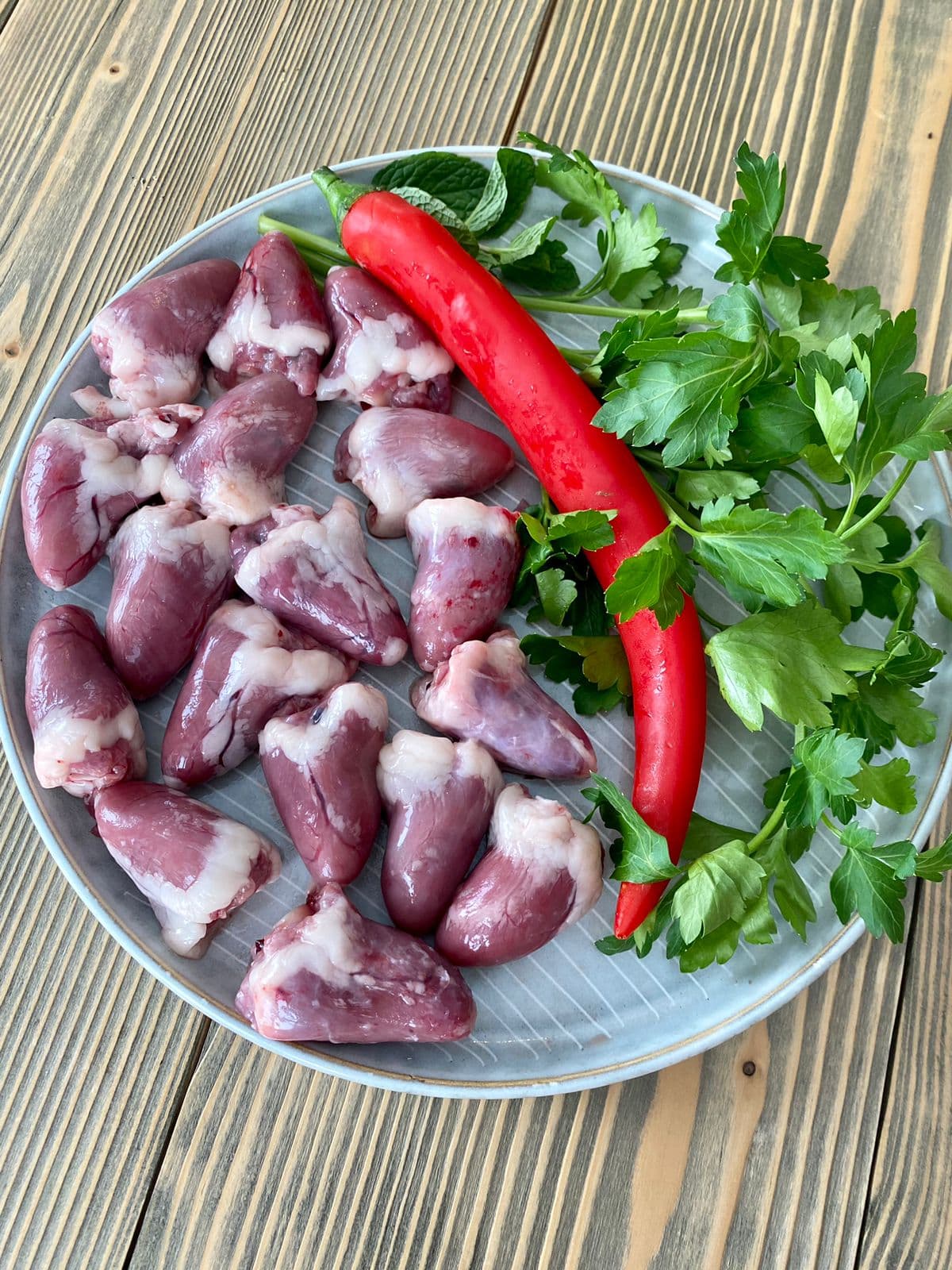 Куриные сердечки